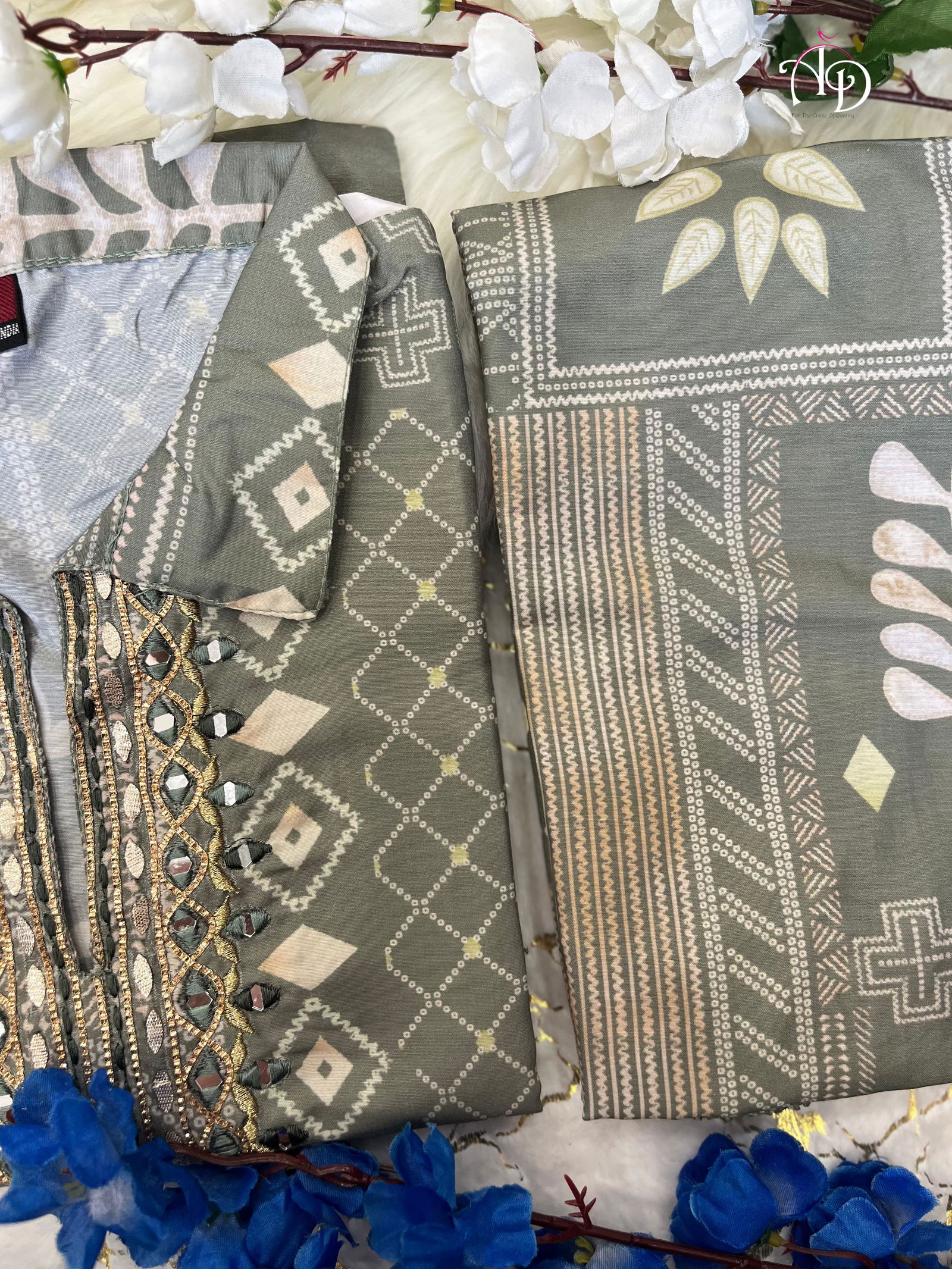 Akshar Heavy Summer Muslin Printed Cord Set Kurti With Bottom Wholesale Price In Surat
